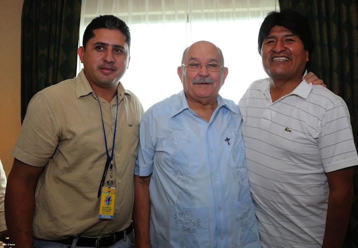 Presidente Evo Morales se reúne con el Padre Miguel D´Escoto