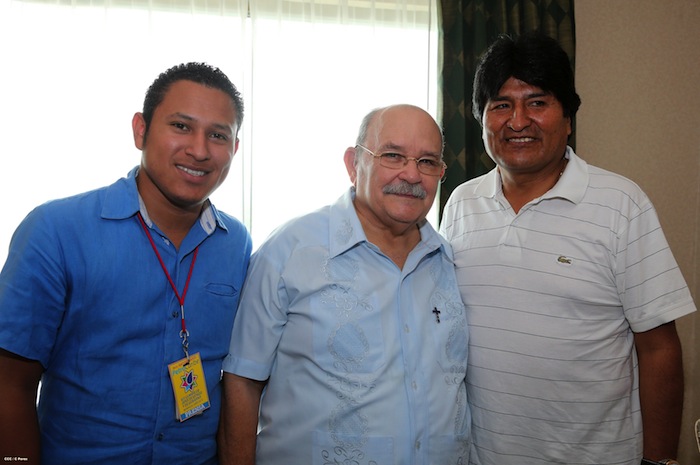 Presidente Evo Morales se reúne con el Padre Miguel D´Escoto
