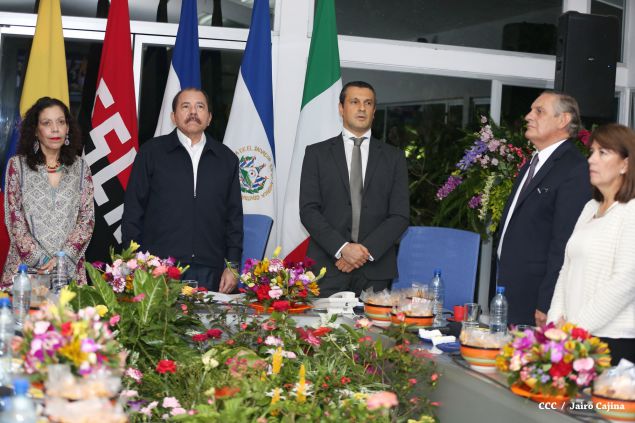 Daniel y Rosario reciben cartas credenciales de nuevos embajadores de Colombia, El Salvador, Italia y Alemania