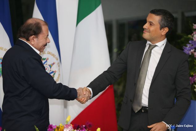 Daniel y Rosario reciben cartas credenciales de nuevos embajadores de Colombia, El Salvador, Italia y Alemania