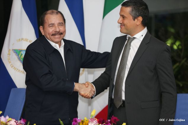 Daniel y Rosario reciben cartas credenciales de nuevos embajadores de Colombia, El Salvador, Italia y Alemania