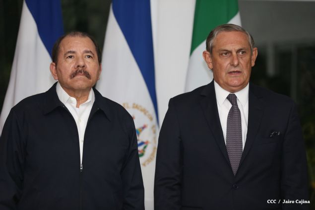 Daniel y Rosario reciben cartas credenciales de nuevos embajadores de Colombia, El Salvador, Italia y Alemania