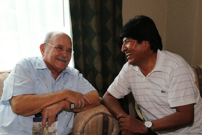 Presidente Evo Morales se reúne con el Padre Miguel D´Escoto