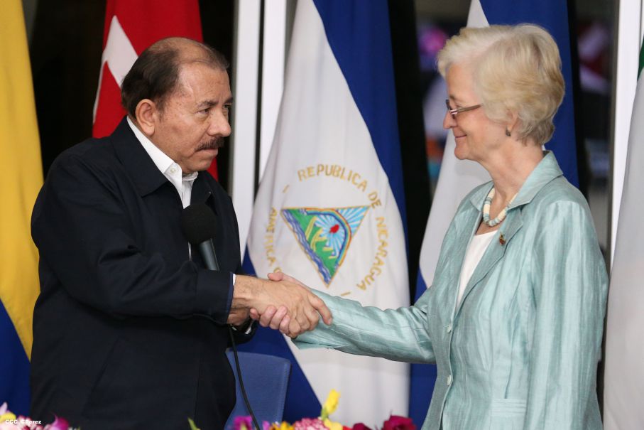 Daniel y Rosario reciben cartas credenciales de nuevos embajadores de Colombia, El Salvador, Italia y Alemania