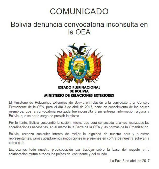 Comunicado