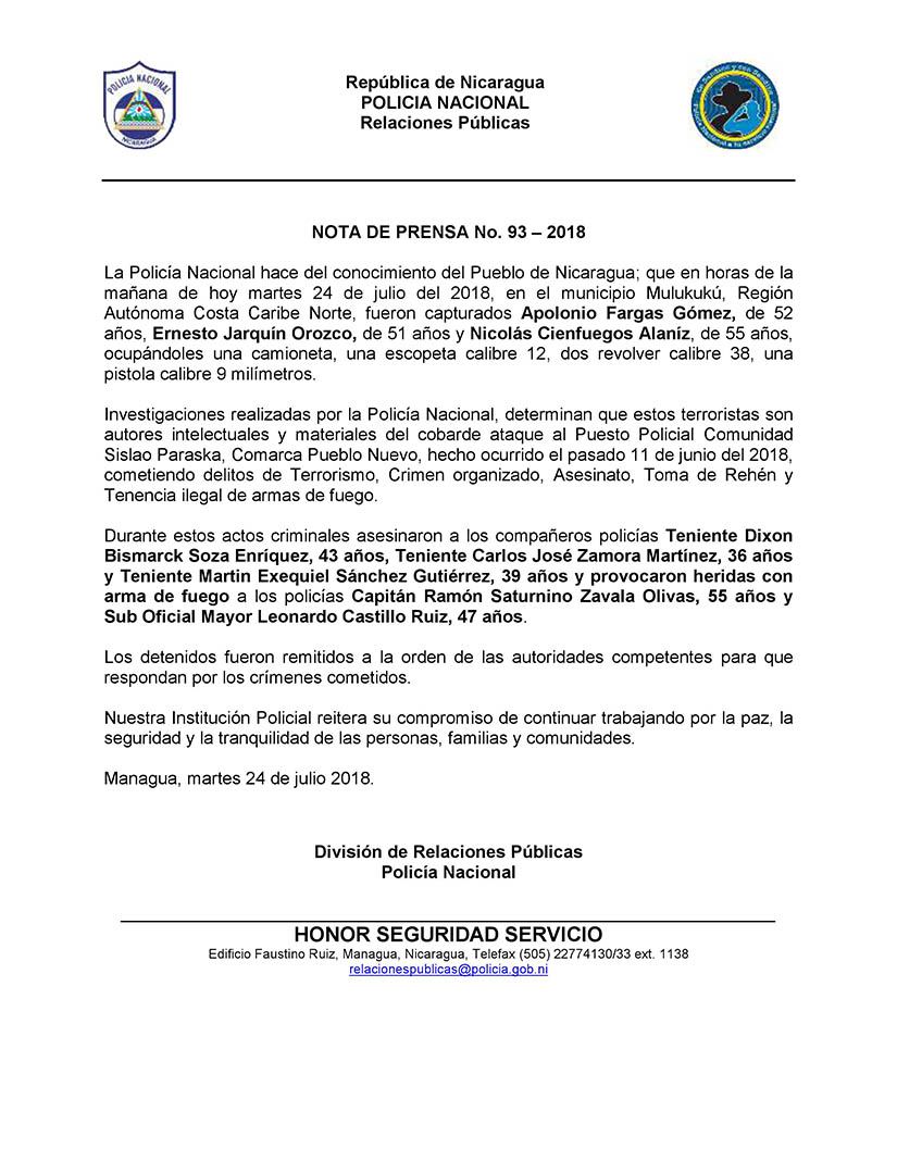 polic&iacute;a